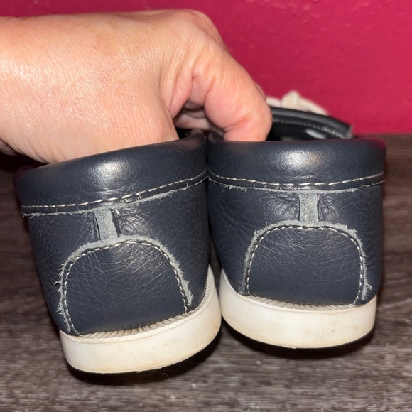 Minnetonka dark grey Thunderbird beaded Moccasins. Sz 7 1/2 - Picture 10 of 14